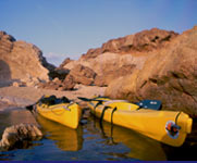 Kayak in the north coast of Menorca - Balearics