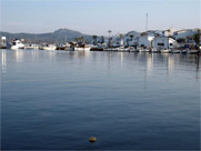 Bay of Fornells with Monte Toro in the background