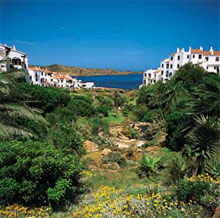Playas de Fornells in the north coast of Menorca: Parque Tramuntana